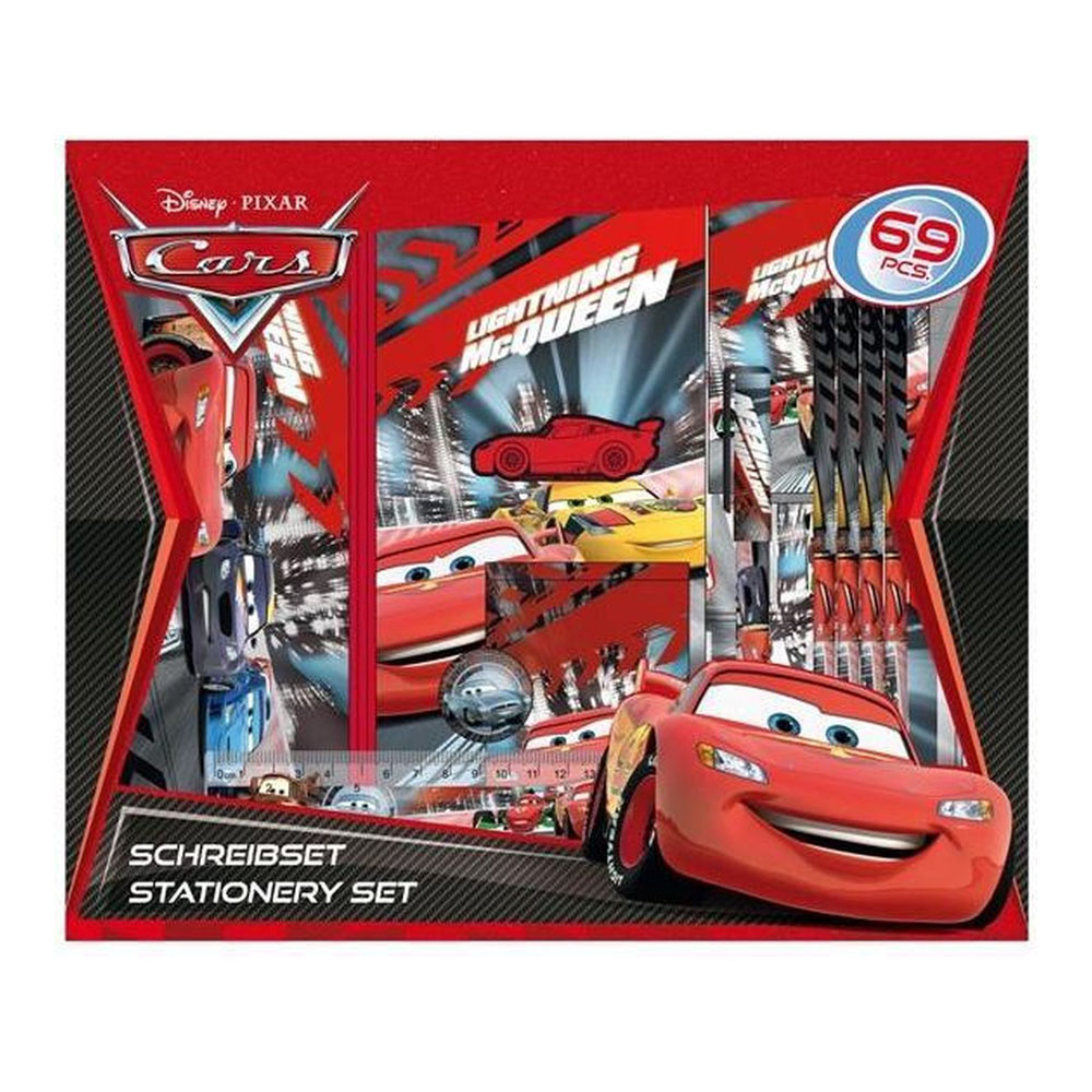 geschenke364-schulbedarf-schreibbox-disney-cars-undercover-69-teile image 1