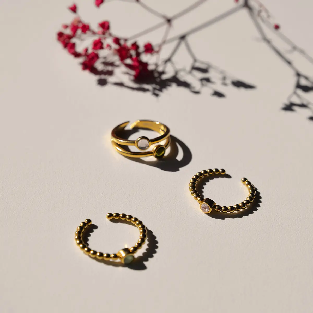 vinoos-ode-to-green-doppel-gold-ring-rosa-gr-n-stein image 4