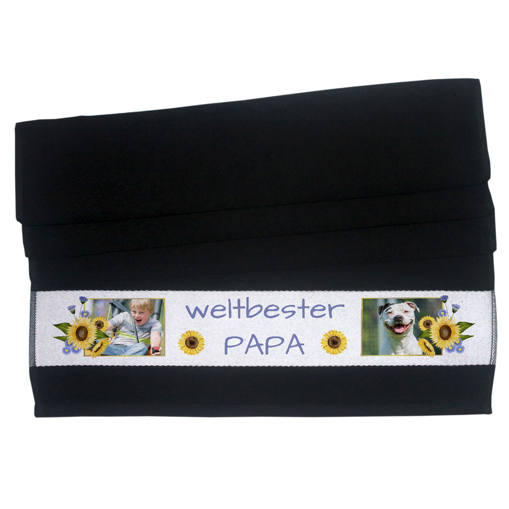 geschenke364-handt-cher-handtuch-weltbester-papa-foto-schwarz-50x100 image 1
