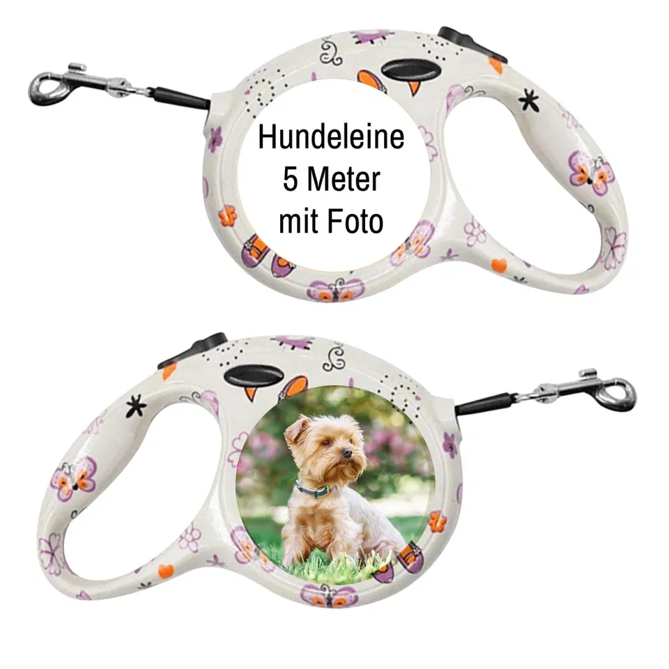 geschenke364-hundeleinen-wei-5-meter-selbst-gestalten-mit-foto image 1