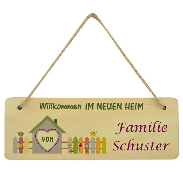 geschenke364-wandbilder-dekoschild-neues-heim-wandschild-mit-name-28x10-cm image 1