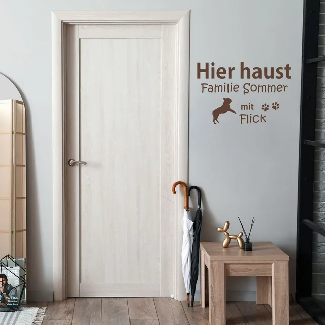 geschenke364-tiere-wandaufkleber-franz-bulldogge-mit-name-55cm image 1