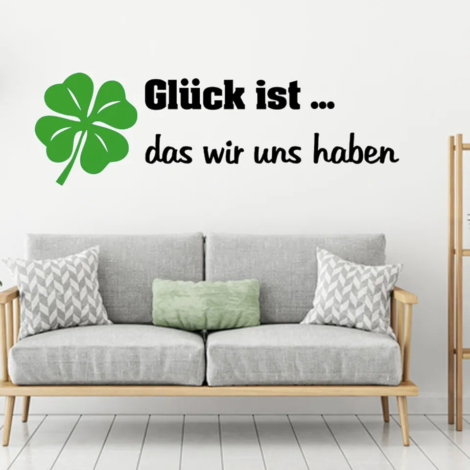 geschenke364-wohn-schlafzimmer-wandtattoo-gl-ck-ist-zweifarbig image 1
