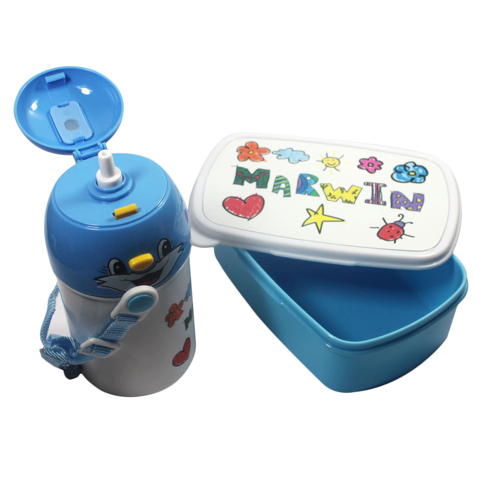geschenke364-lunch-box-trinkflasche-blau-mit-name-jungen image 2