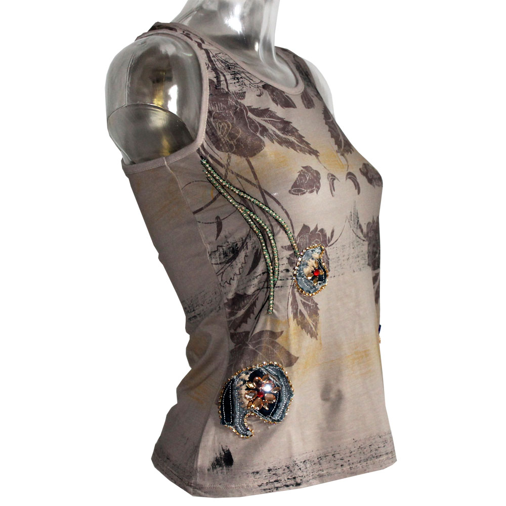 geschenke364-damenmode-tank-top-signet-1267-braun-stickerei-baumwolle image 2