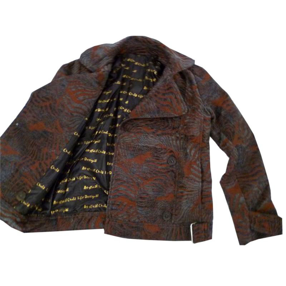 desigual-damen-jacke-gr-38-braun-mit-kragen-polyester image 3
