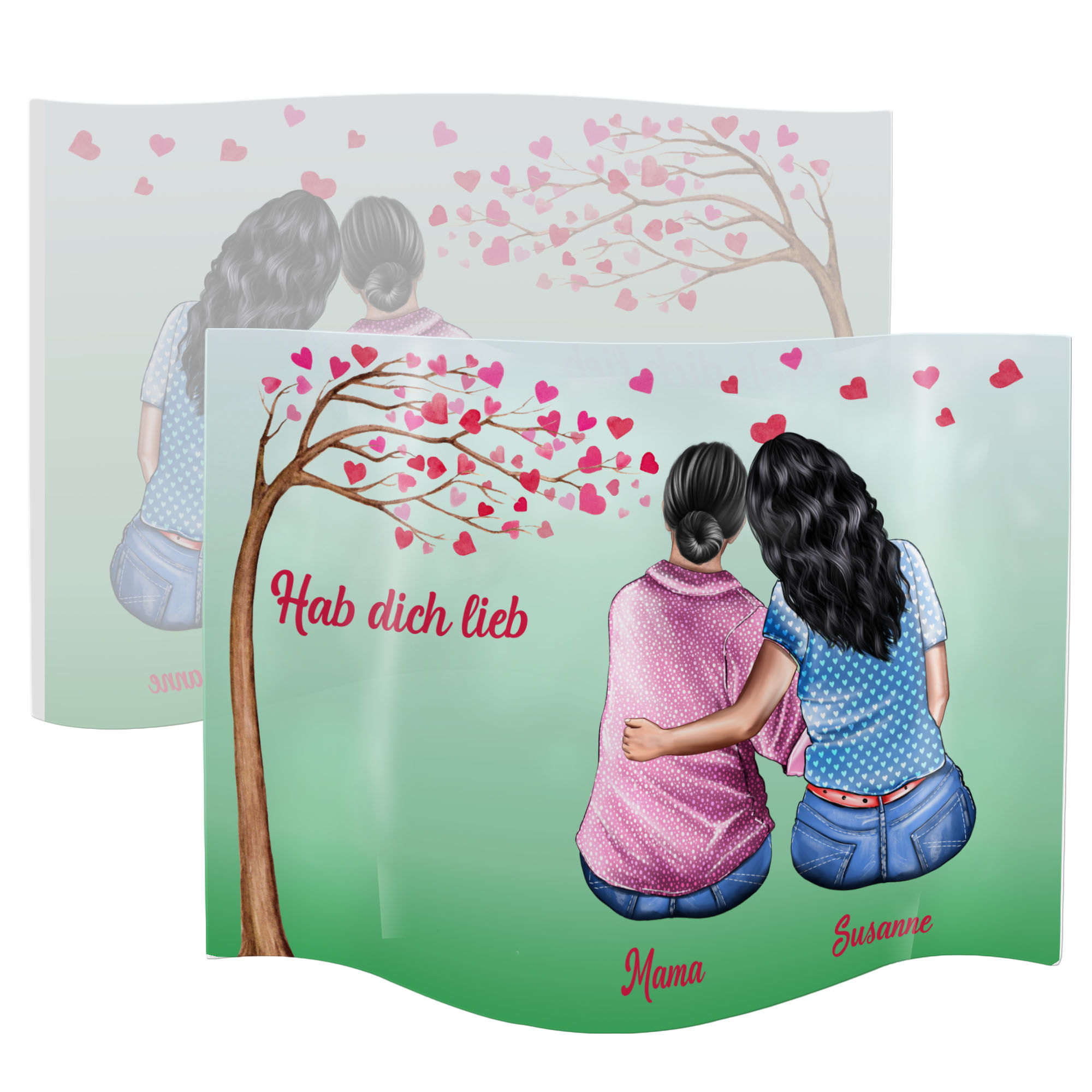 geschenke364-acryl-aufsteller-muttertag-mama-tochter-20x30cm-namen image 2