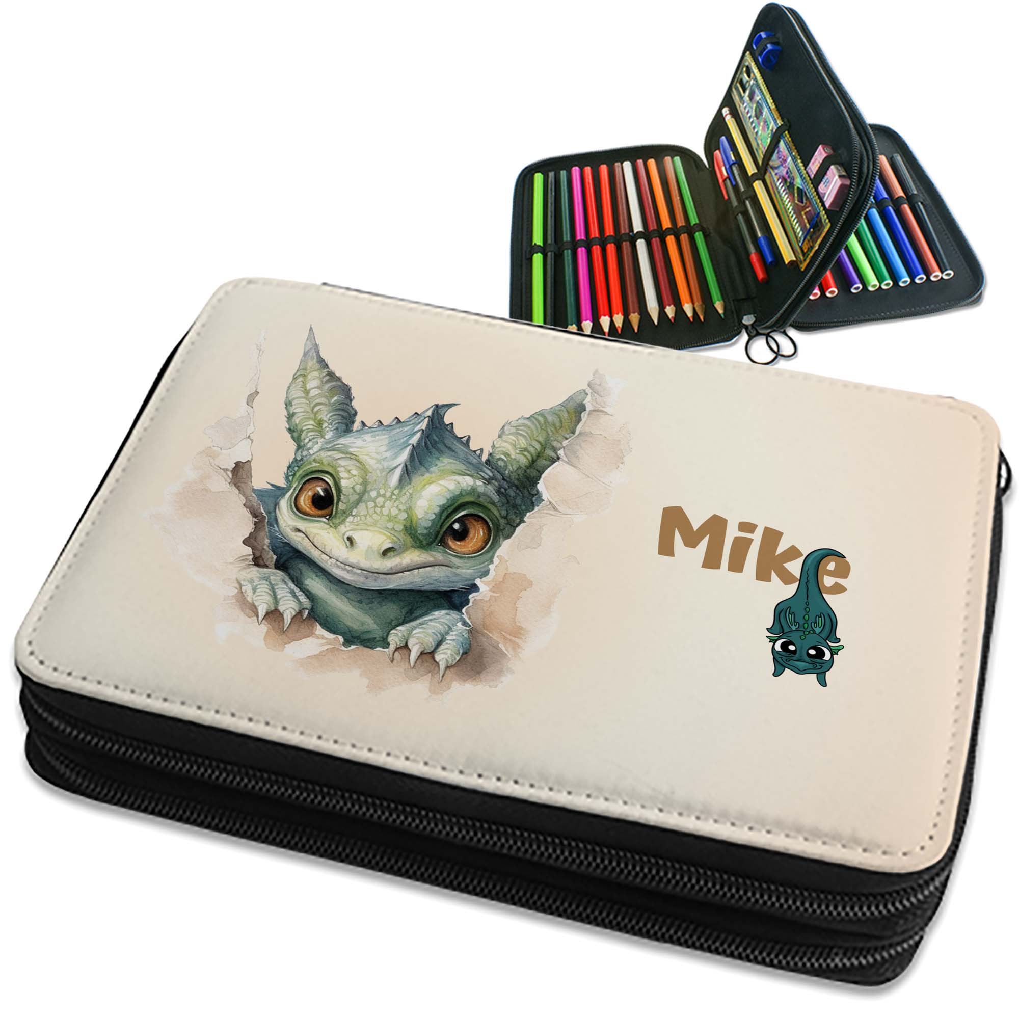 federmappe-drache-mit-name-gef-llt-21-cm-schwarz image 1