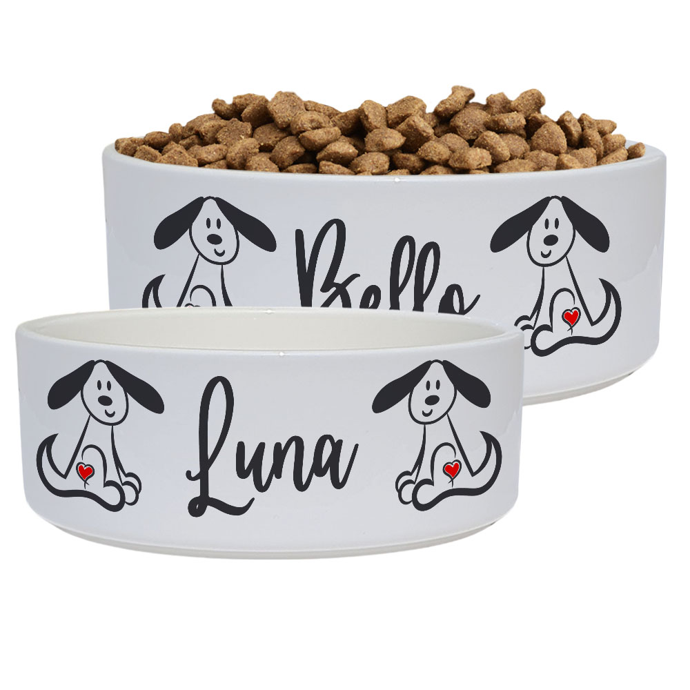 geschenke364-n-pfe-hundenapf-herzhund-mit-name-keramik-wei image 1