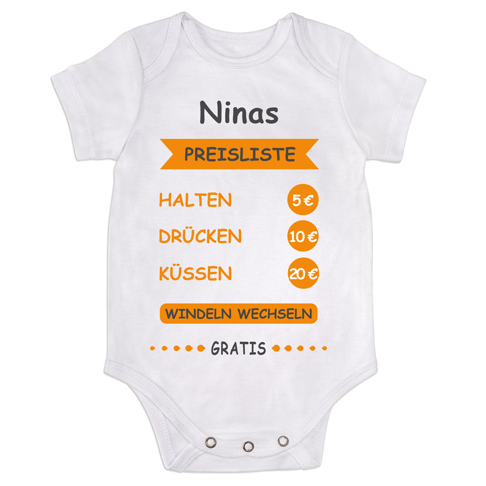 geschenke364-baby-body-mit-name-preisliste-wei-kurzarm image 1