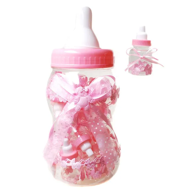 geschenke364-spardosen-riesen-nuggelflasche-rosa-mit-minis image 1