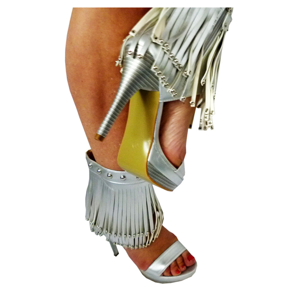 geschenke364-damenmode-pumps-silber-fransen-pfennigabsatz image 2
