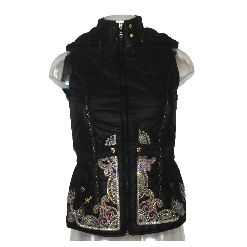 signet-3196-damen-weste-kapuze-stickerei-schwarz image 3