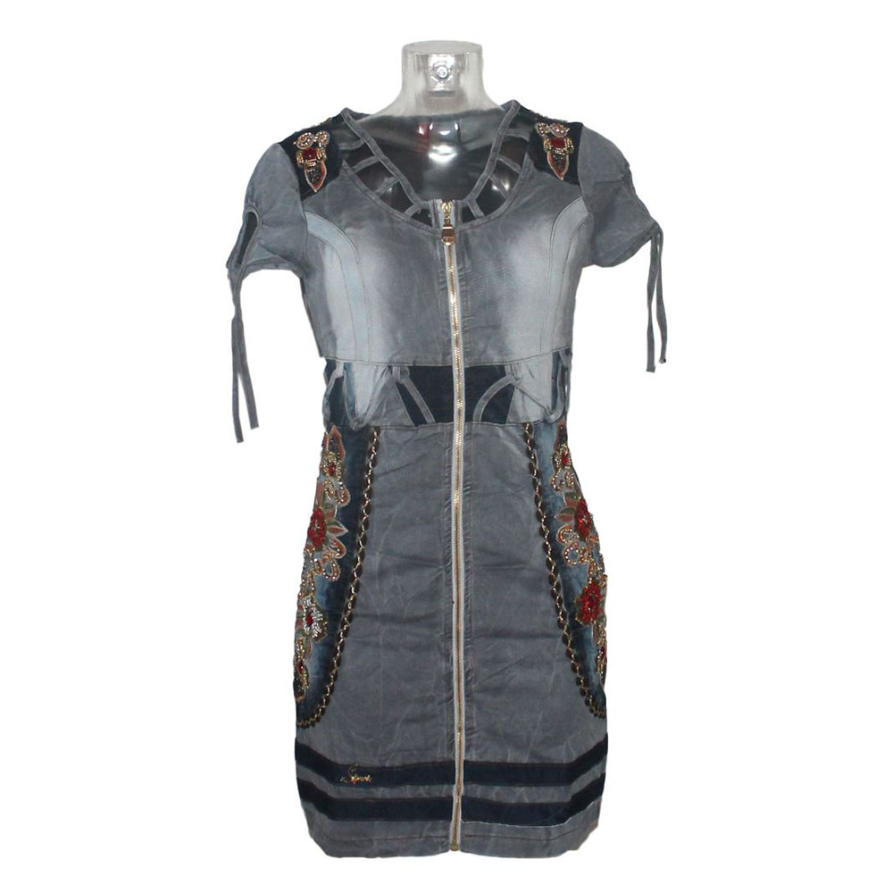 signet-3232-minikleid-grau-stickerei-rei-verschluss-s-xl image 4