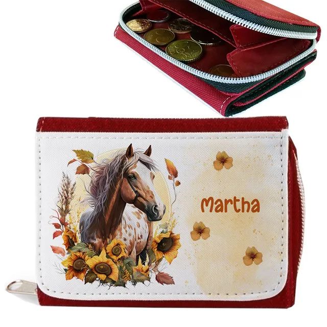 geschenke364-geldbeutel-pferd-mit-name-rote-geldb-rse-m-dchen image 1