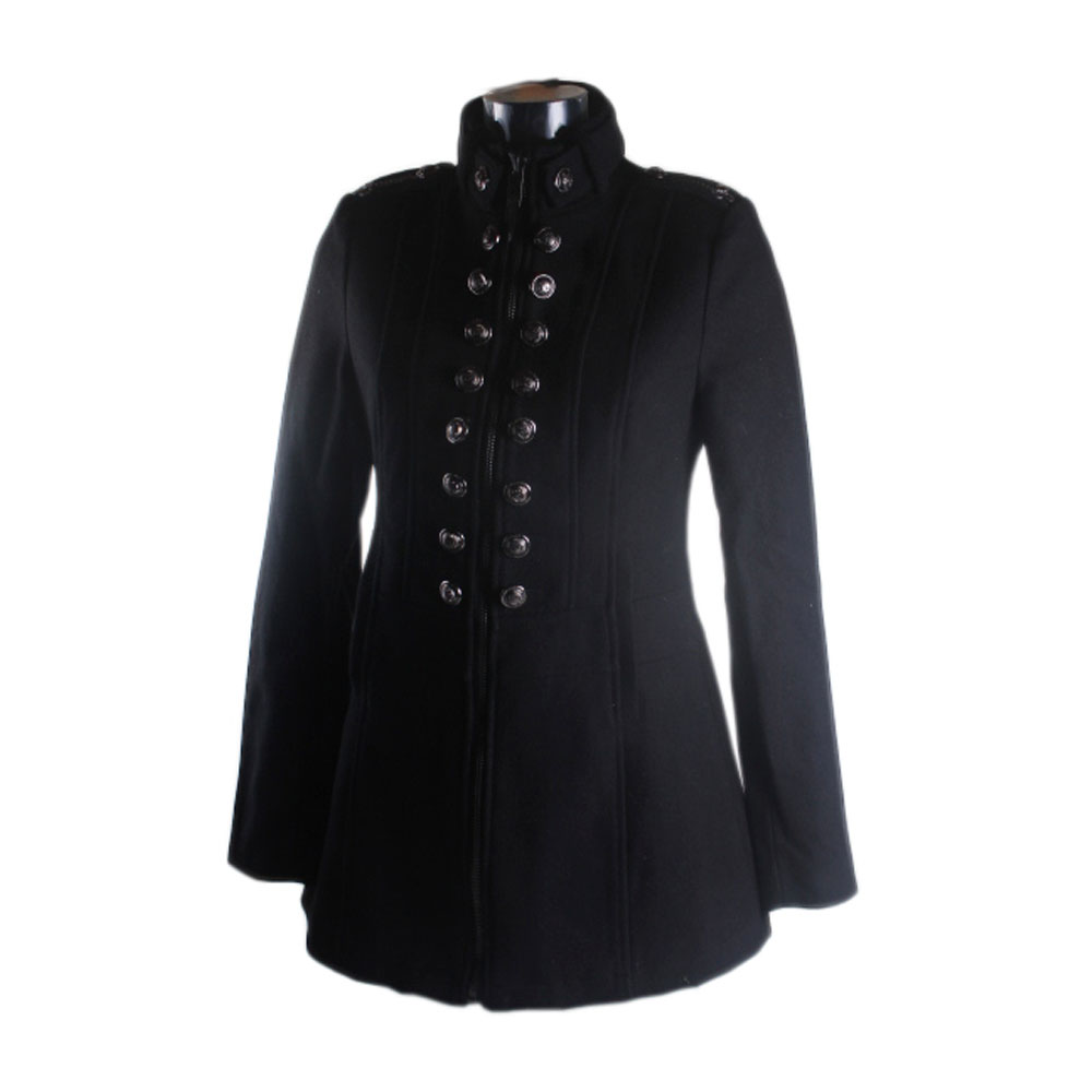 cipo-baxx-damen-blazer-jacke-schwarz-wolle image 2
