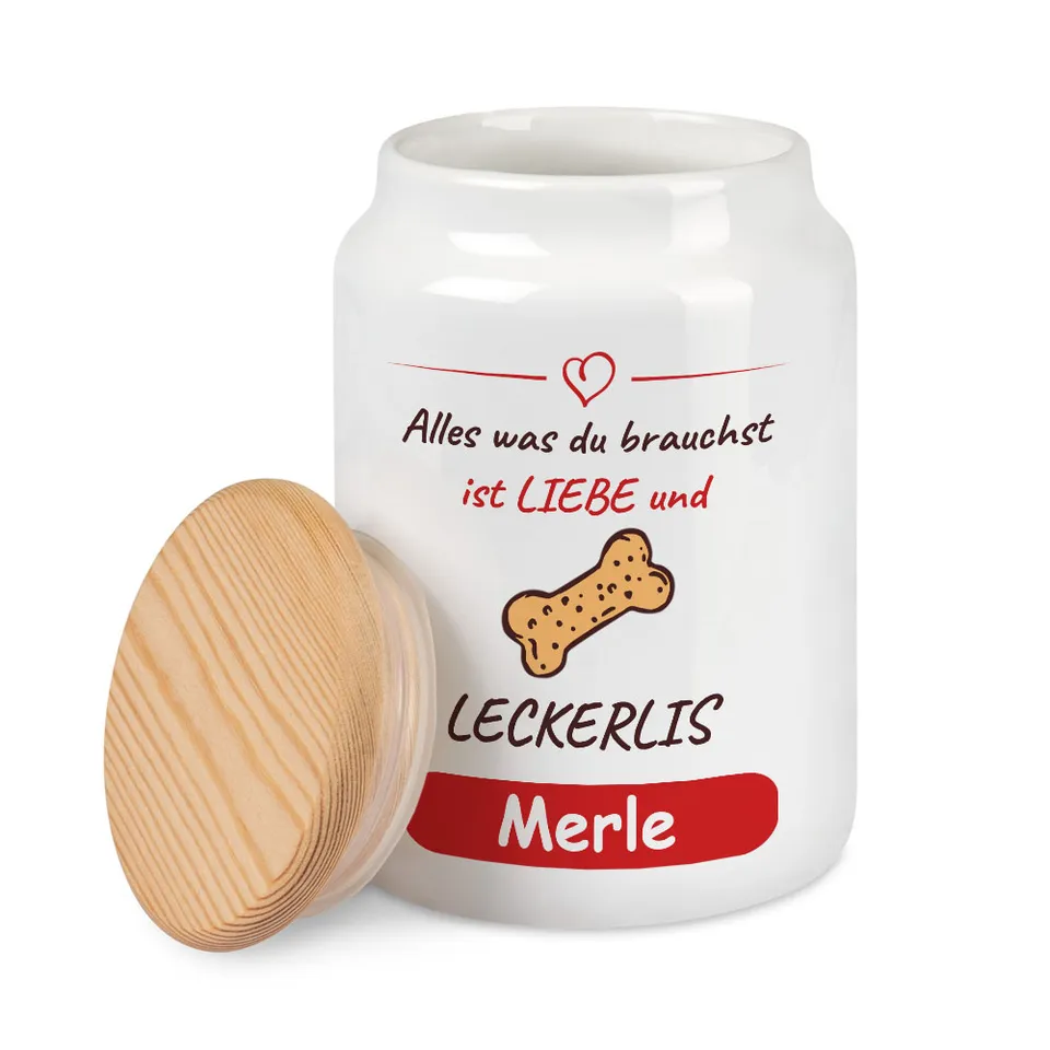 geschenke364-liebe-und-leckerlis-leckerlidose-mit-name-wei image 1