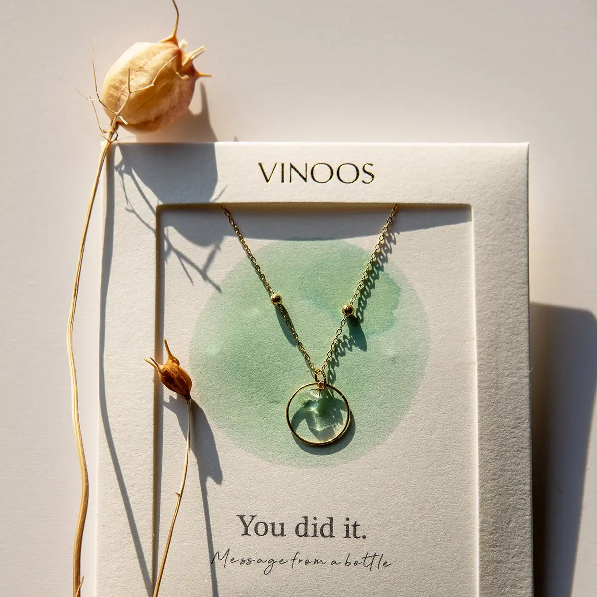 vinoos-colours-of-wine-kette-you-did-it-kreis-mint-40-cm image 3
