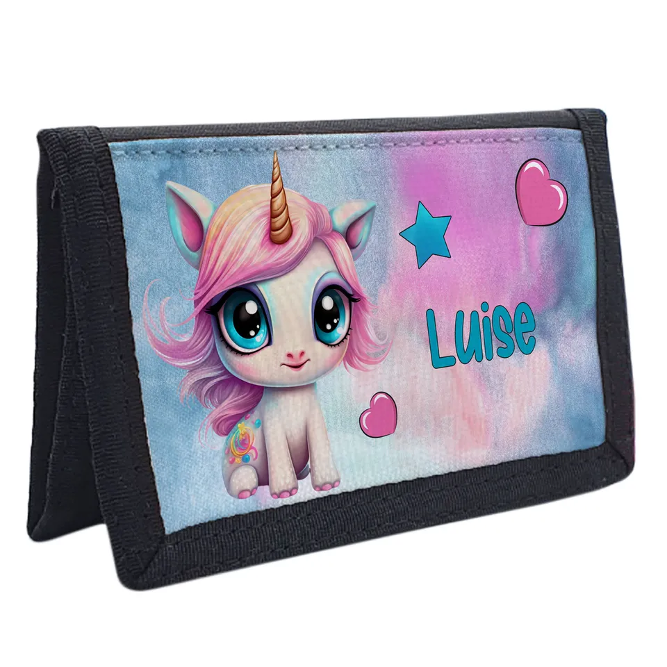 geschenke364-geldbeutel-einhorn-01-mit-namen-sichtfenster image 1