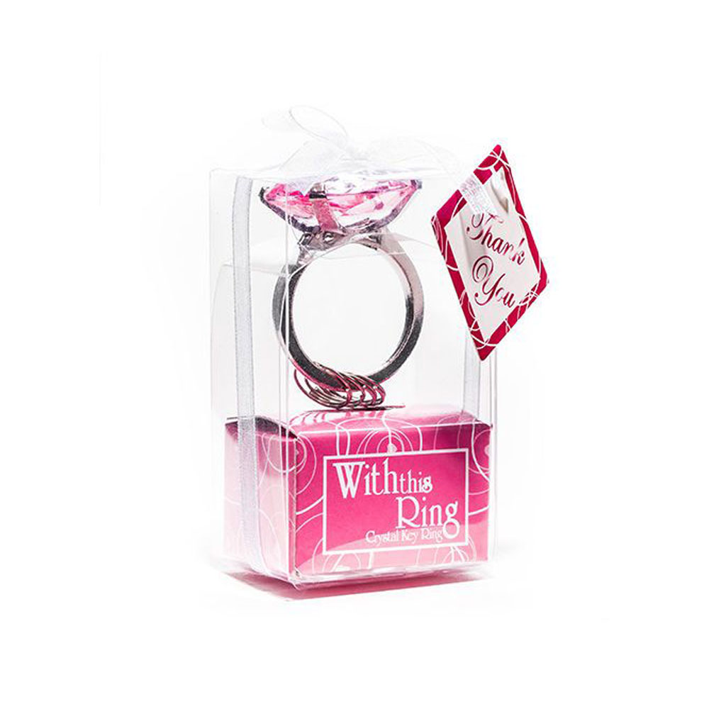 geschenke364-schl-sselanh-nger-diamant-herz-pink-5er-set image 3