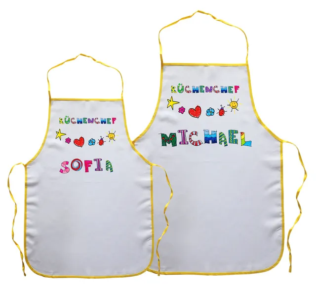 geschenke364-k-chenchef-kindersch-rze-mit-name-wei-polyester image 1