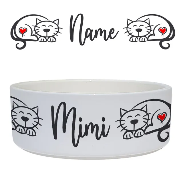 geschenke364-n-pfe-katzennapf-herz-katze-mit-name-15-cm image 1