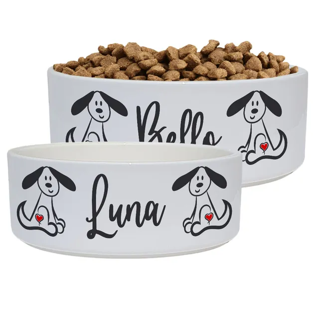 geschenke364-n-pfe-hundenapf-herzhund-mit-name-keramik-wei image 1