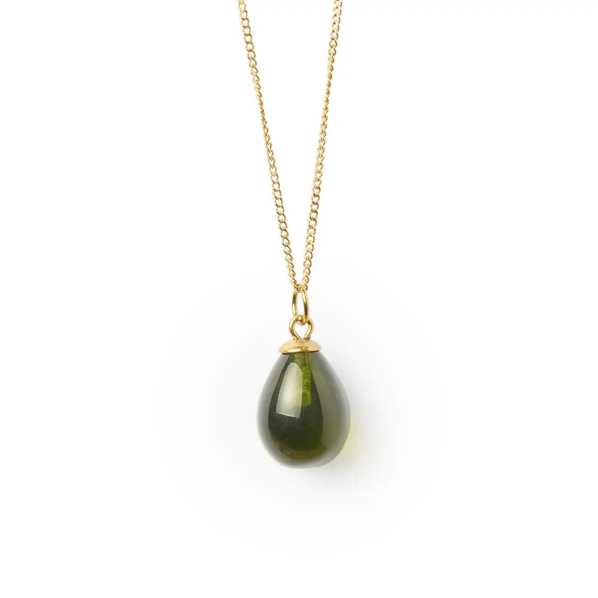 vinoos-ode-to-green-proostparel-halskette-olivgruen-45cm-glasperle image 1