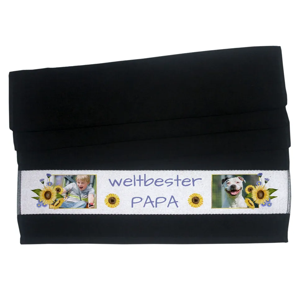 geschenke364-handt-cher-handtuch-weltbester-papa-foto-schwarz-50x100 image 1