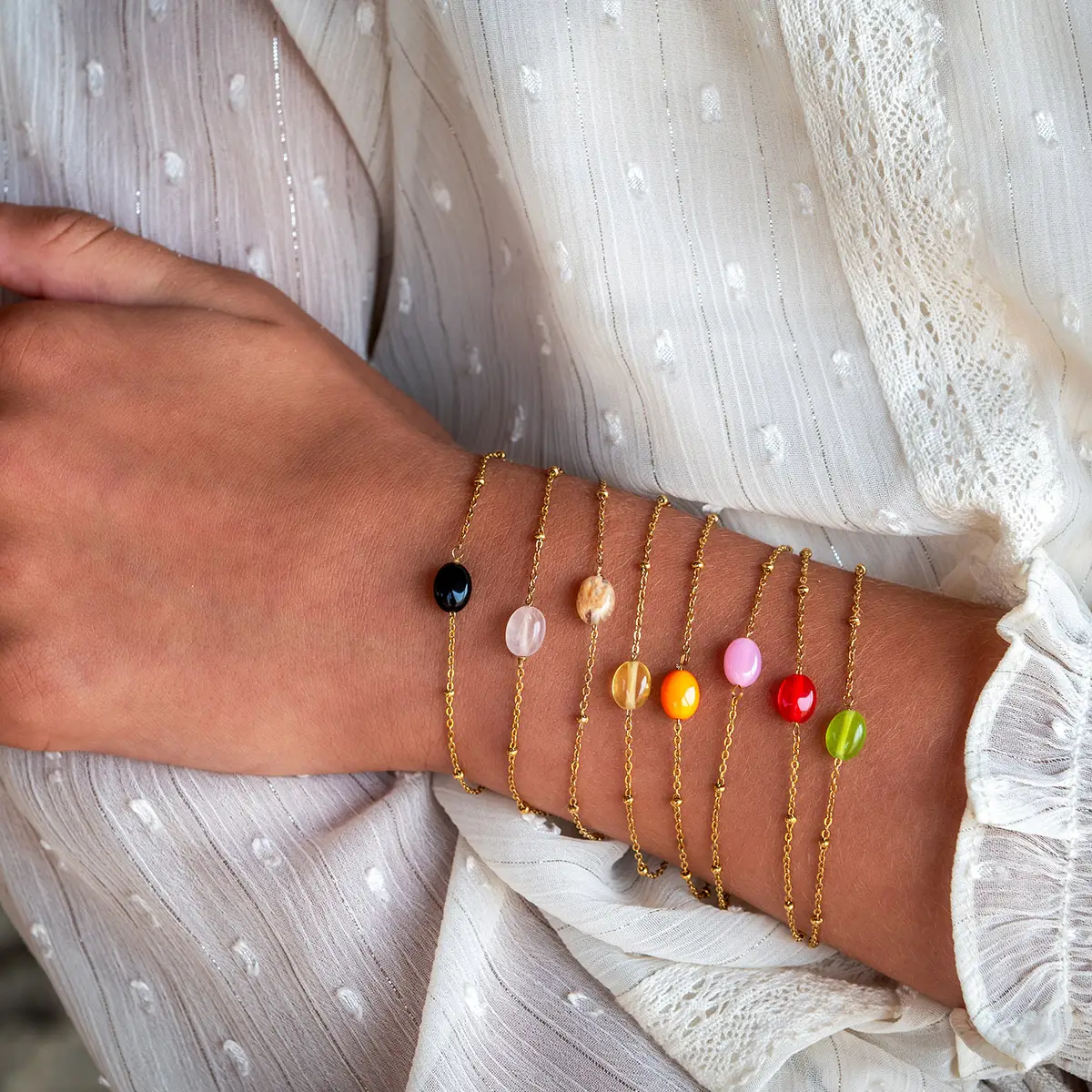 vinoos-colours-of-wine-with-love-armband-rosa-edelstahl image 5