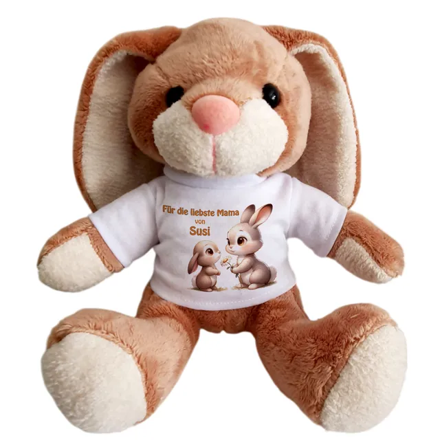 geschenke364-kuscheltiere-hase-liebste-mama-mit-name image 1