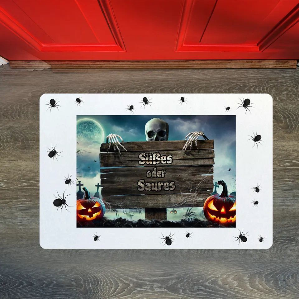 geschenke364-fu-matten-halloween-fu-matte-s-es-oder-saures-60x40 image 1
