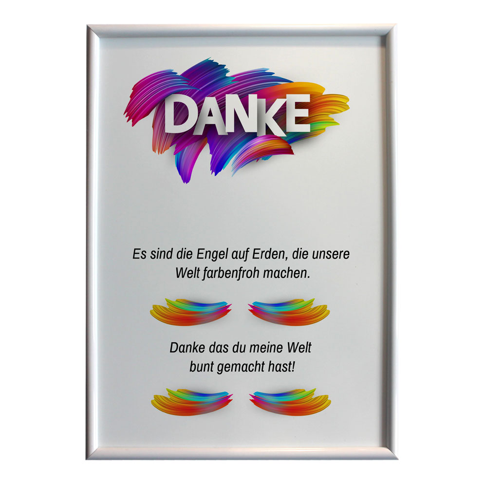 geschenke364-wandbilder-alu-tafel-danke-du-machst-meine-welt-bunt-a4 image 2