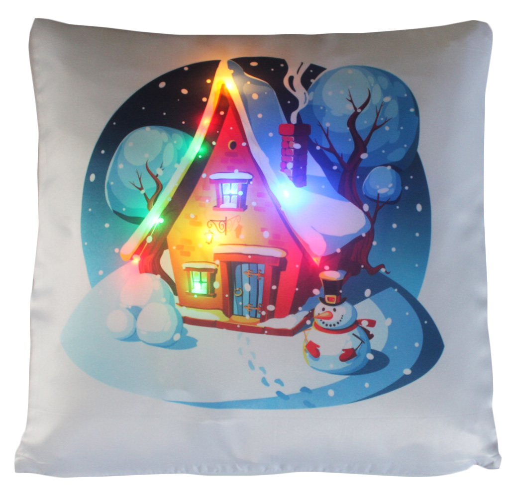 geschenke364-winter-led-kissen-schneemann-haus-40x40-cm image 1