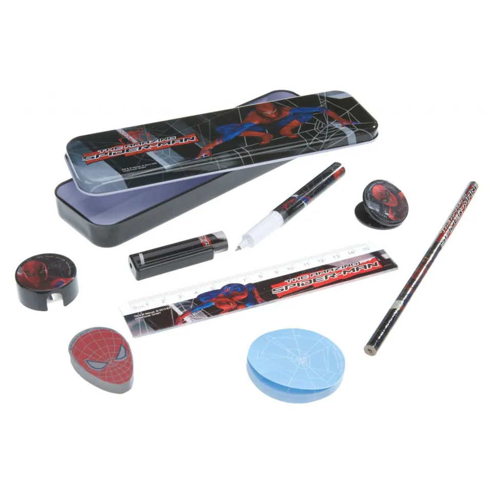 undercover-spiderman-schulset-8-teilig-mit-bleistiftbox image 1