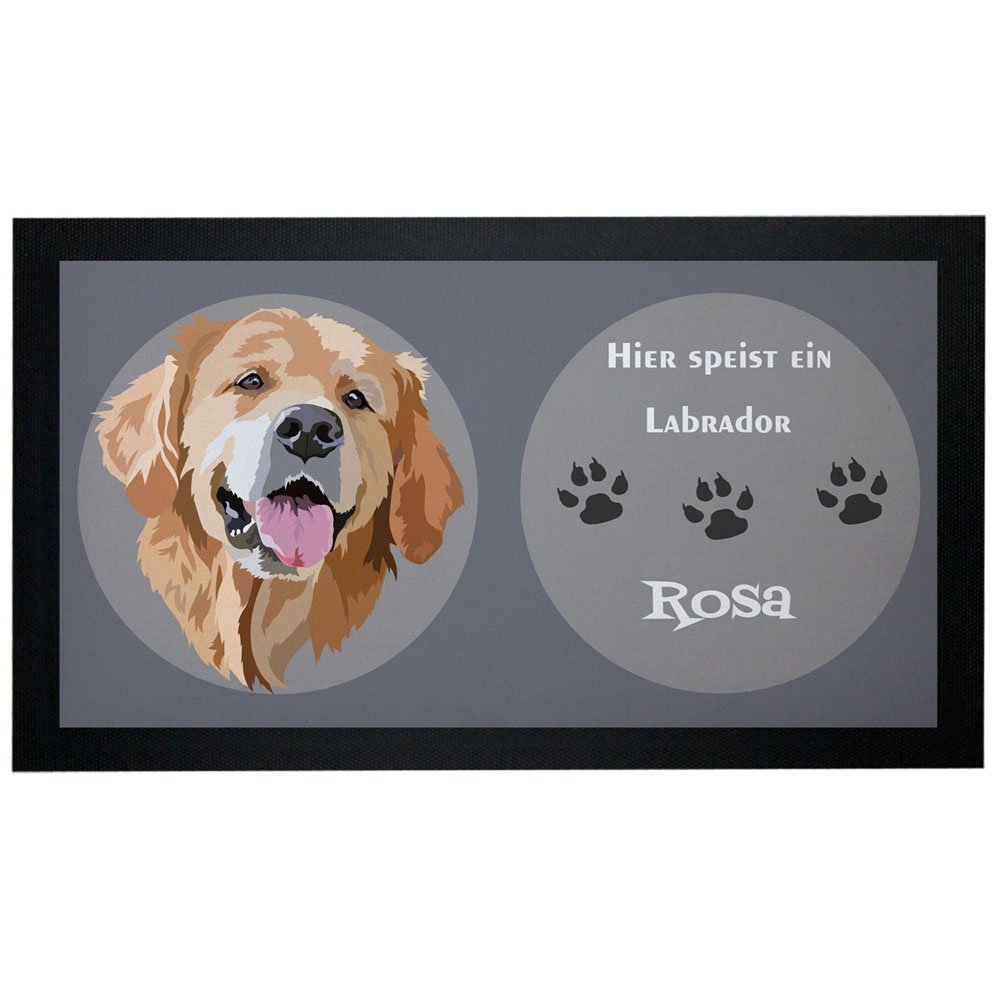 geschenke364-futtermatten-napfunterlage-labrador-mit-namen-44cm image 1