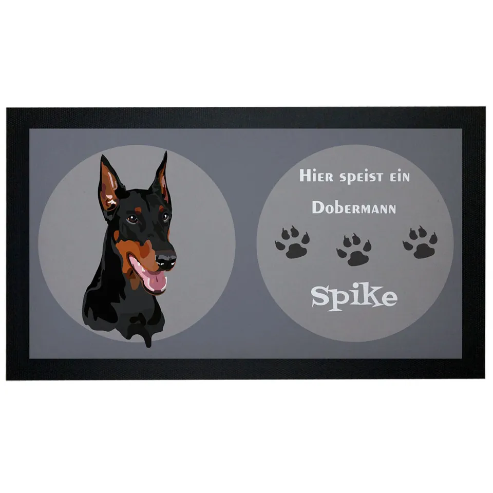 geschenke364-futtermatten-dobermann-napfunterlage-mit-name image 1