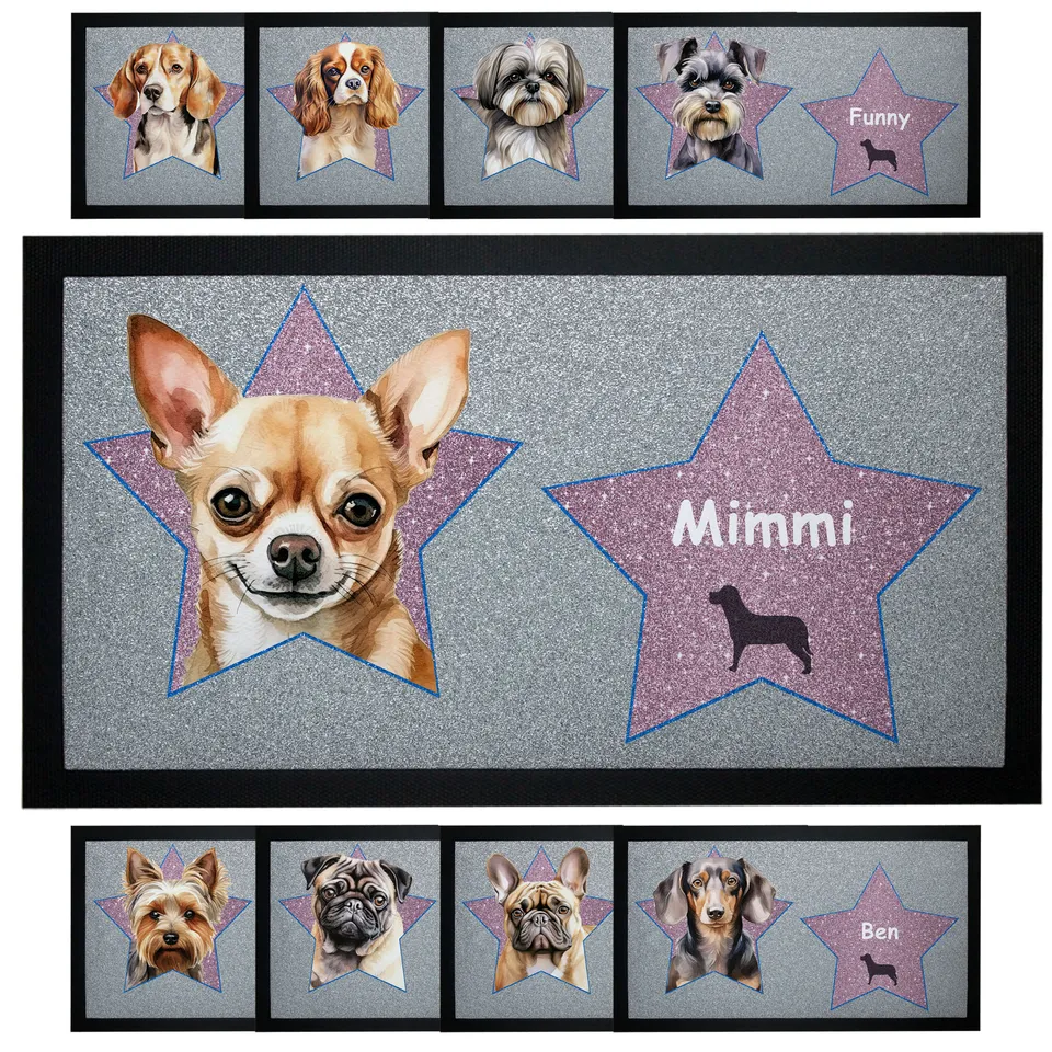 geschenke364-futtermatten-napfunterlage-hund-sterne-mit-namen image 1