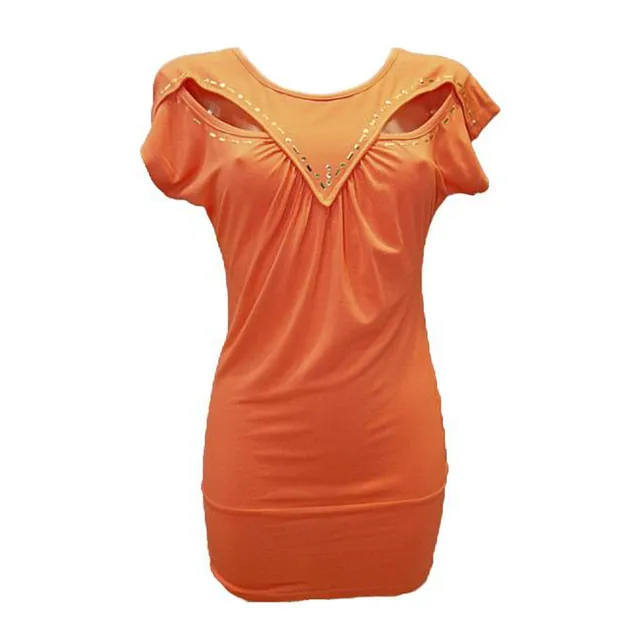geschenke364-damenmode-long-shirt-orange-gr-40-viskose image 1