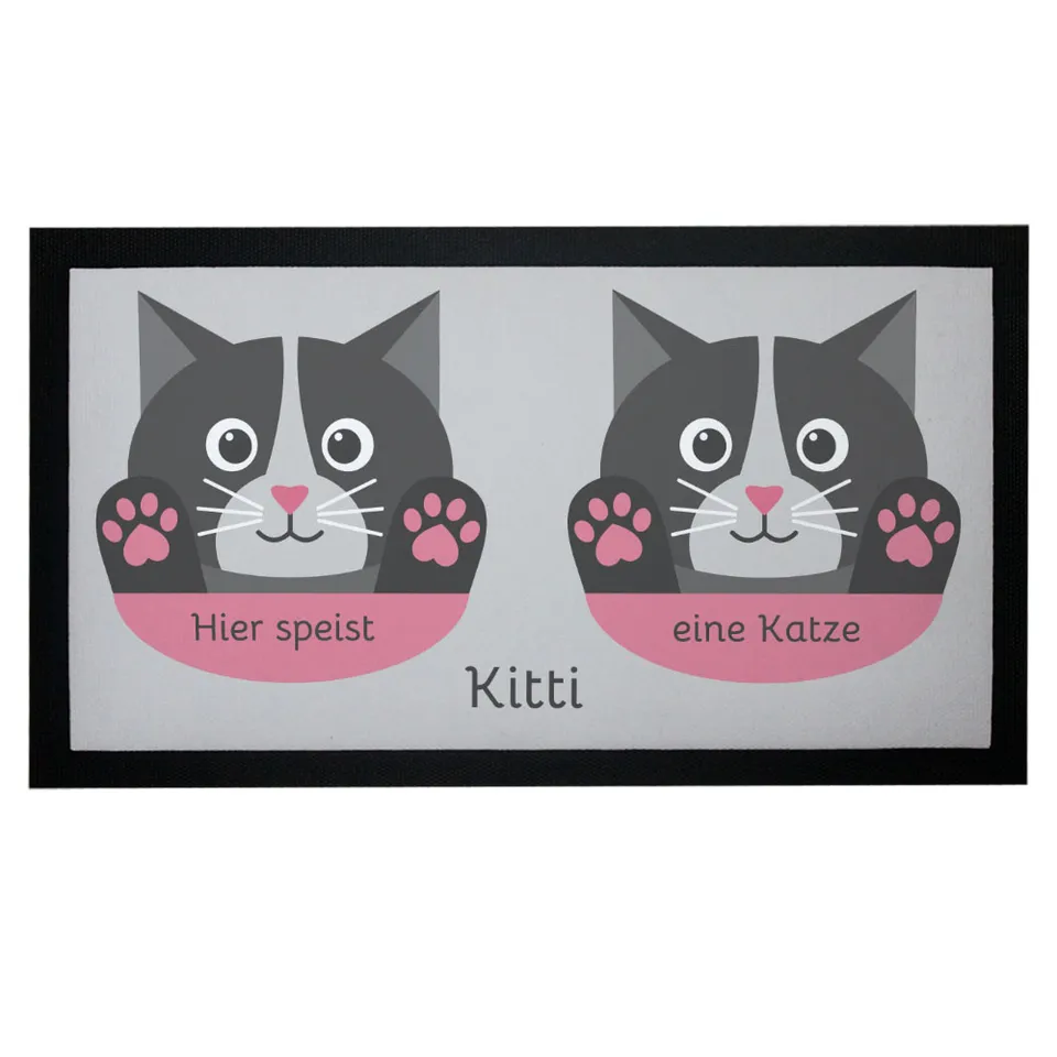 geschenke364-futtermatten-napfunterlage-katze-grau-mit-name image 1