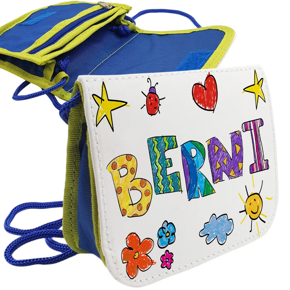 geschenke364-geldbeutel-brustbeutel-jungs-mit-name-blau-kinderschrift image 1