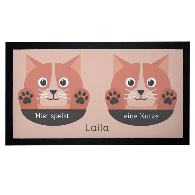 geschenke364-futtermatte-napfunterlage-katze-orange-mit-name image 1