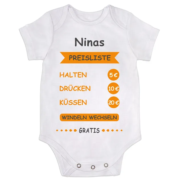 geschenke364-baby-body-mit-name-preisliste-wei-kurzarm image 1