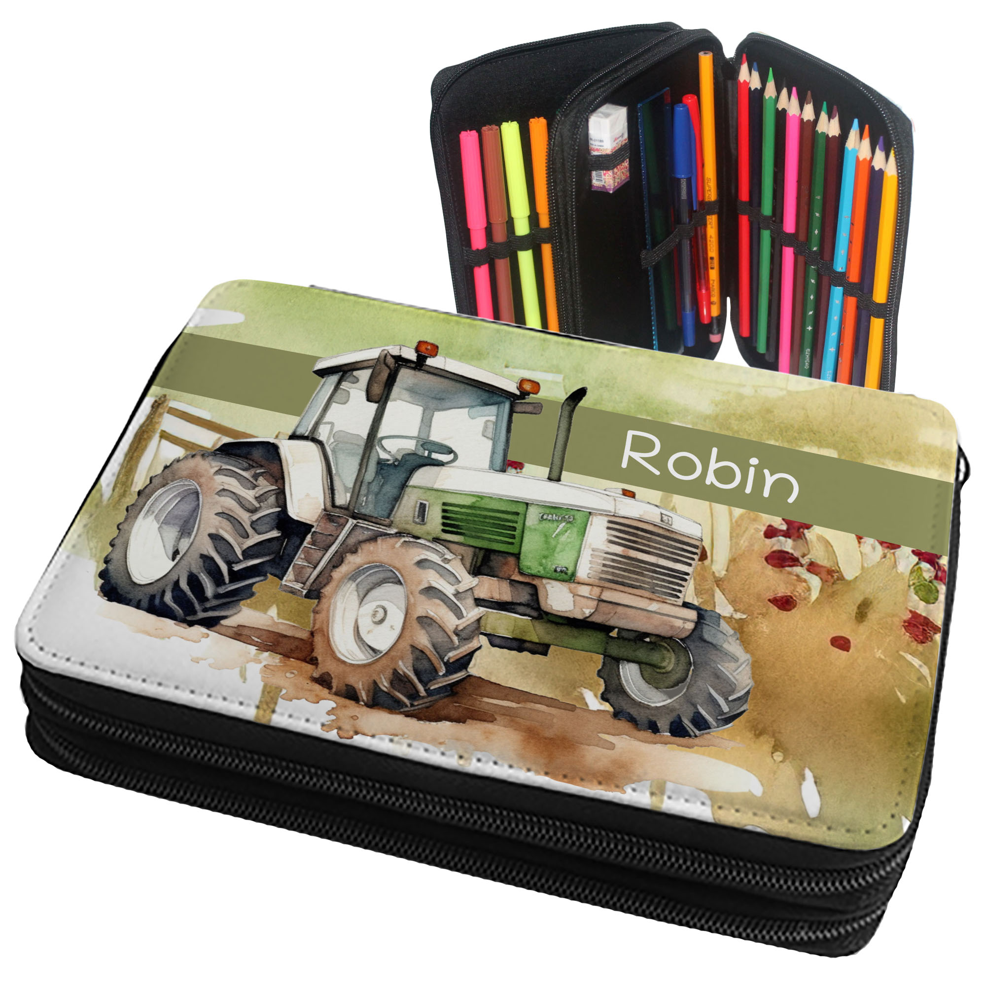 geschenke364-schulbedarf-federmappe-traktor-mit-name-bef-llt image 1