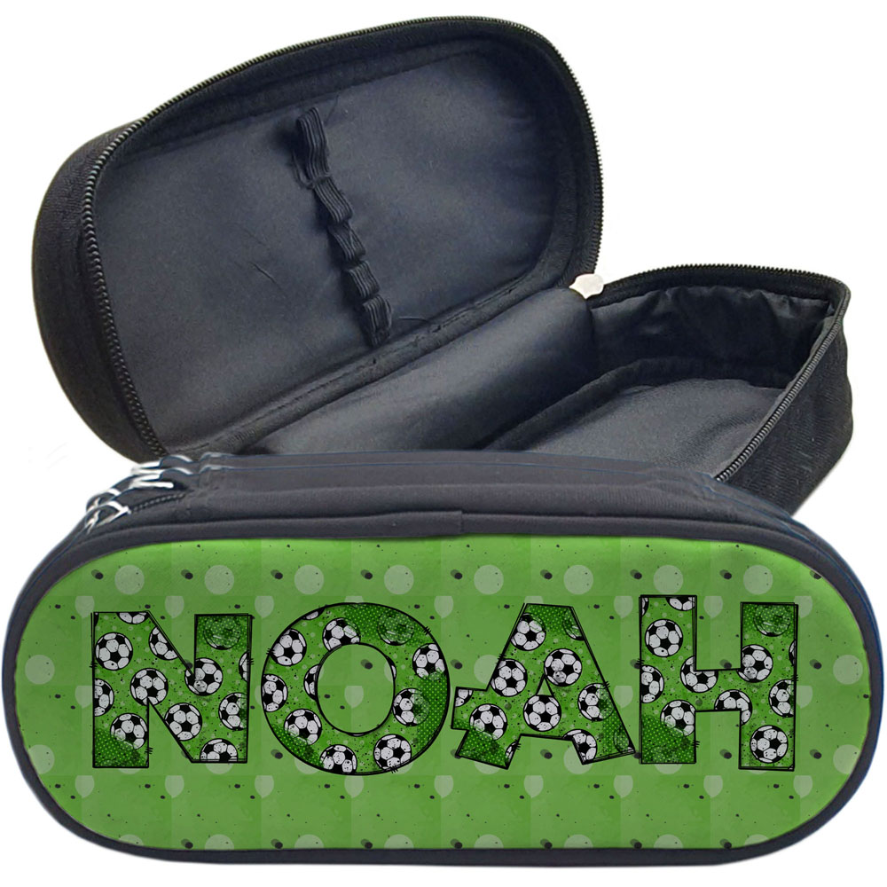 geschenke364-schulbedarf-stiftemappe-mit-name-fu-ball-gr-n image 1