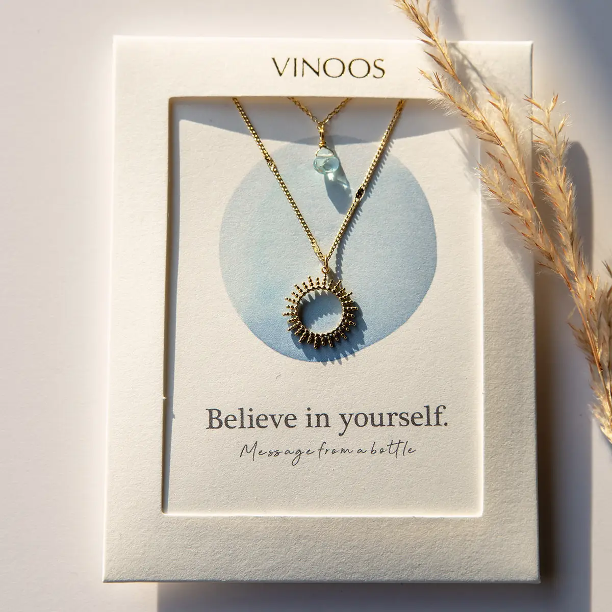 vinoos-colours-of-wine-kette-sonne-ozean-believe-in-yourself-46cm image 3