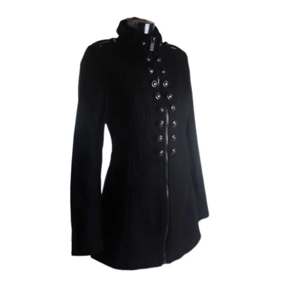 cipo-baxx-damen-blazer-jacke-schwarz-wolle image 1