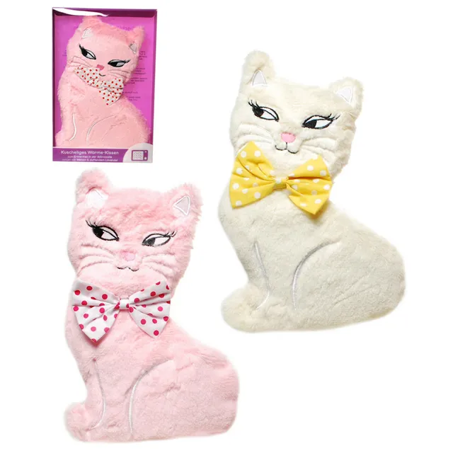 geschenke364-kissen-w-rme-kissen-katze-w-rmekissen-lavendel-27x16-cm image 1
