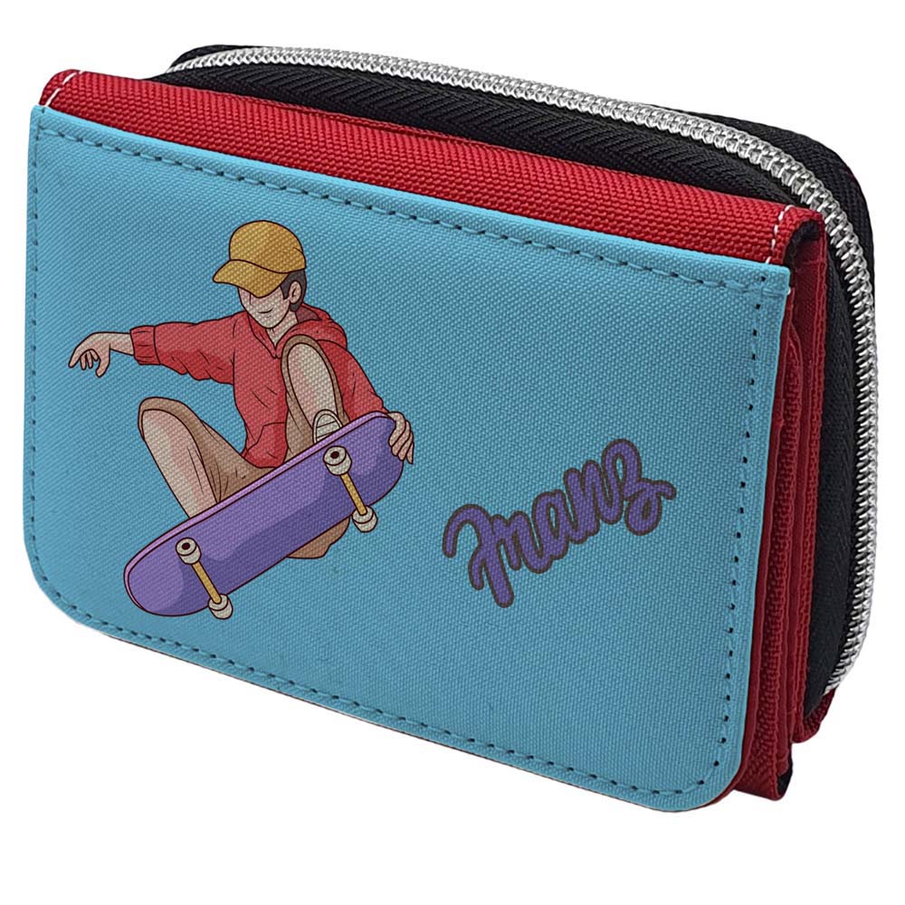 geschenke364-geldbeutel-skateboarder-mit-name-textil-rot image 7