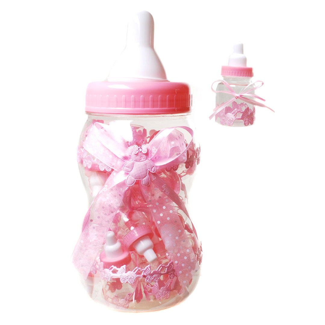 geschenke364-spardosen-riesen-nuggelflasche-rosa-mit-minis image 1
